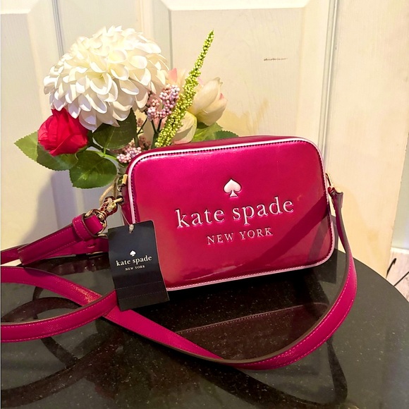 Kate Spade New w/ Tag Dark Raspberry Crossbody Bag - Picture 1 of 4